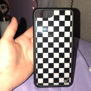 Black and white checkered case